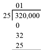 Long division step 7