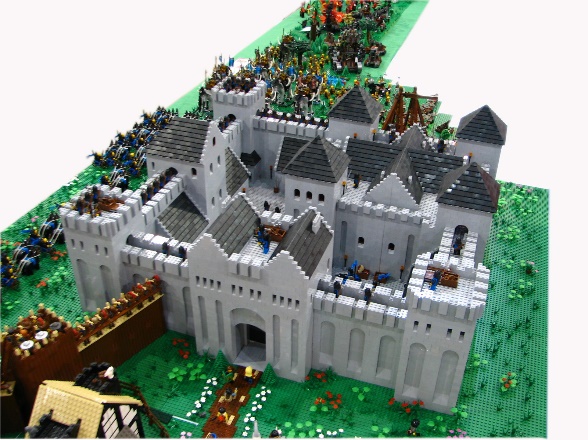 Photograph: a castle built of LEGO bricks