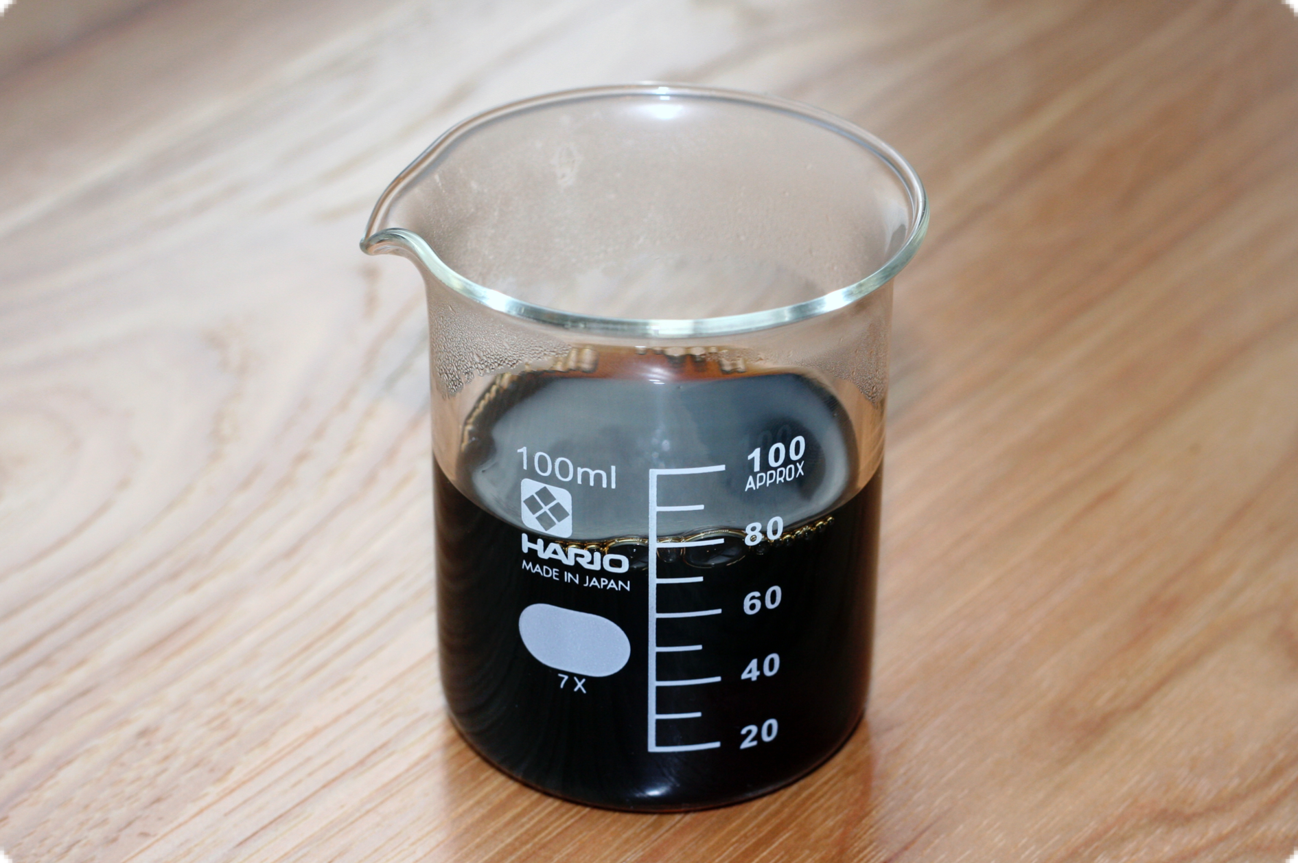 Beaker with liquid