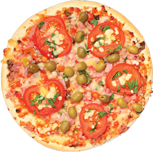 Whole Pizza, unsliced