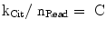 $$ {\text{k}}_{\text{Cit}}/{\text{ n}}_{\text{Read}} = {\text{ C}} $$