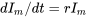 dI_m/dt=rI_m
