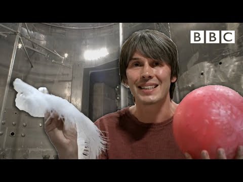 Thumbnail for the embedded element "Brian Cox visits the world's biggest vacuum | Human Universe - BBC"
