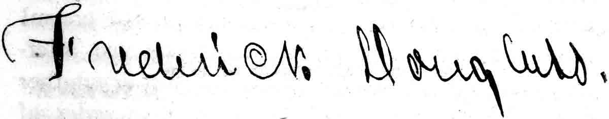 Frederick Douglass' Signature
