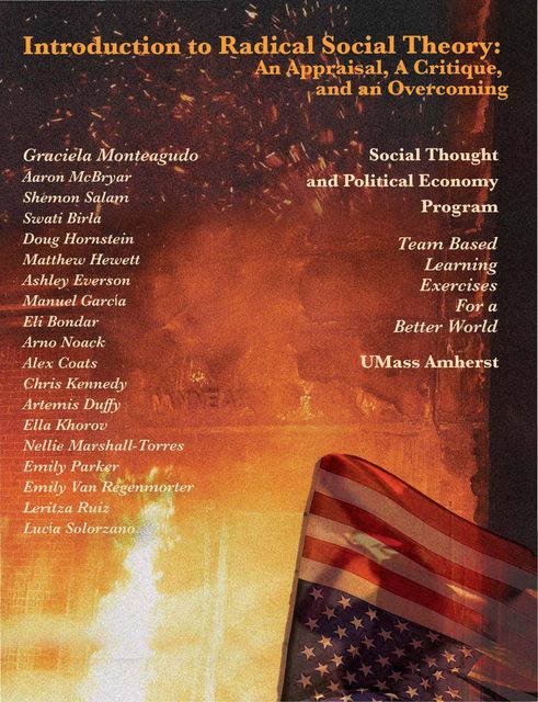 Most of the cover appears to be a dimly-lit photo of the burning Minneapolis Police Station during the protests after George Floyd's murder in 2020. It's difficult to decipher, but it's a brick building and the wooden parts of it are clearly on fire. Because of the ashes and low light, I can barely make out the "MINNEAP" at the front of the building. There is a bright-white fire in the lower left quadrant of the cover. This fire fades into darker and sparser sparks across the rest of the cover. In the lower right quadrant there is an overlay of an upside down American flag. 