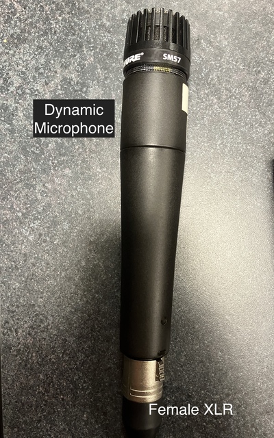 Image illustrating how to connect a female XLR connector to a microphone