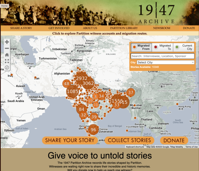 The 1947 Partition Archive, Survivors and their Memories Screenshot 1