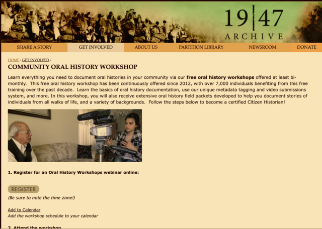 The 1947 Partition Archive, Survivors and their Memories Screenshot 2